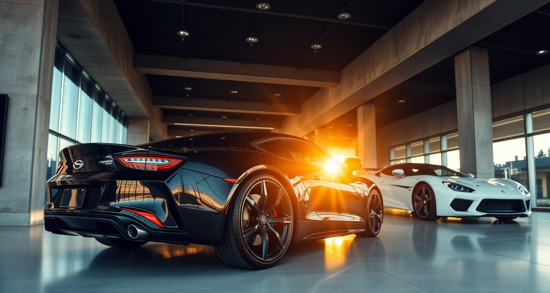 Modern car showroom